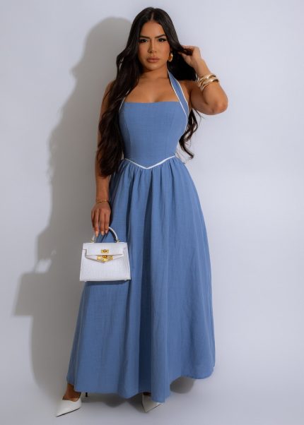 Perfect Everyday Vibe Maxi Dress Blue