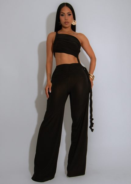 Eclipse Twist Jumpsuit Black