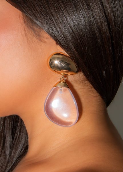 Lucid Drop Earrings Gold