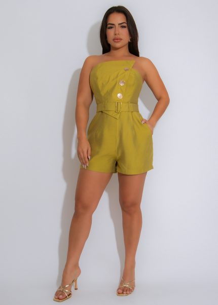 Harbor Muse Romper Green