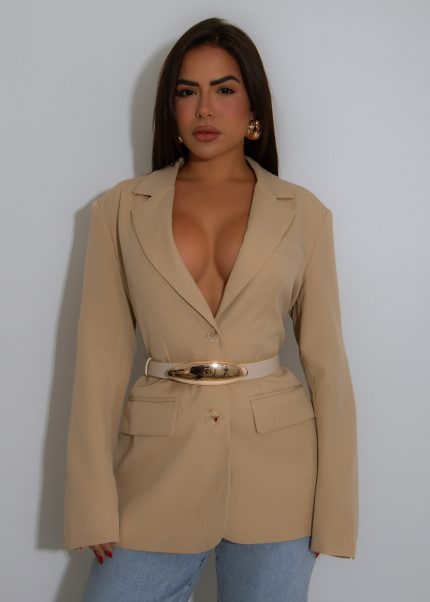Status Signal Blazer Nude