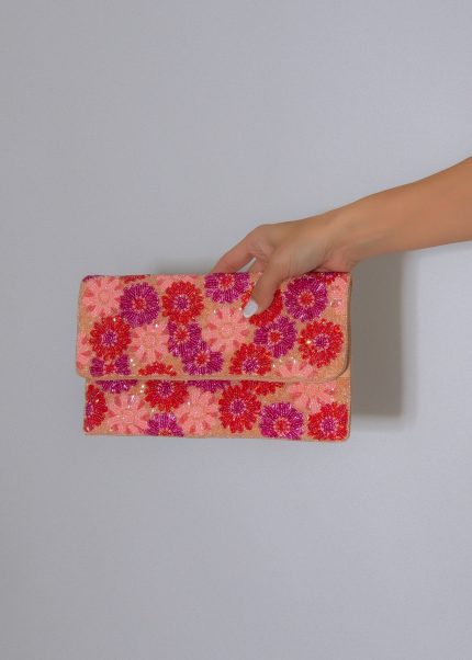 Blossom Luxe Clutch Pink