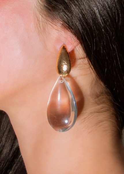 Lustre Drop Earrings Clear