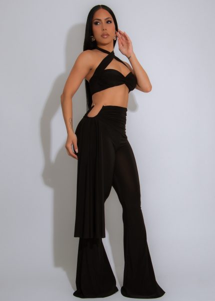 Sapphire Muse Pant Set Black