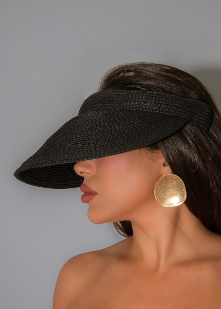 Riviera Refined Visor Hat Black