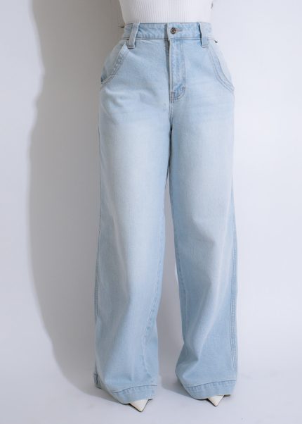 Skyline Fade Cropped Jeans Light Denim