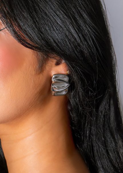 Cascade Glow Earrings Silver