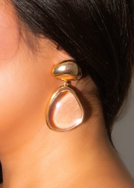 Pure Excellence Earrings Gold Clear