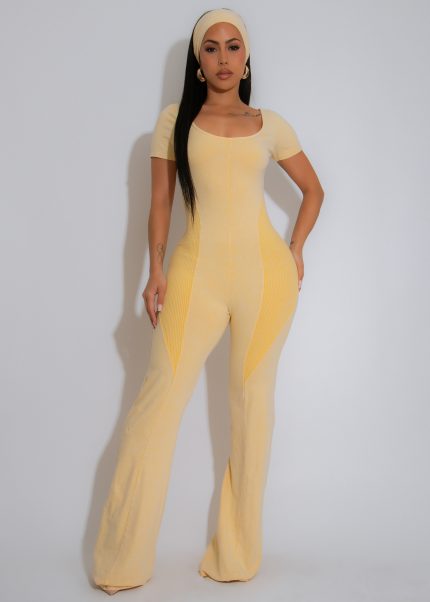 Soft Tempo Jumpsuit Yellow