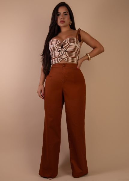 Sahara Rhythm Pant Set Brown