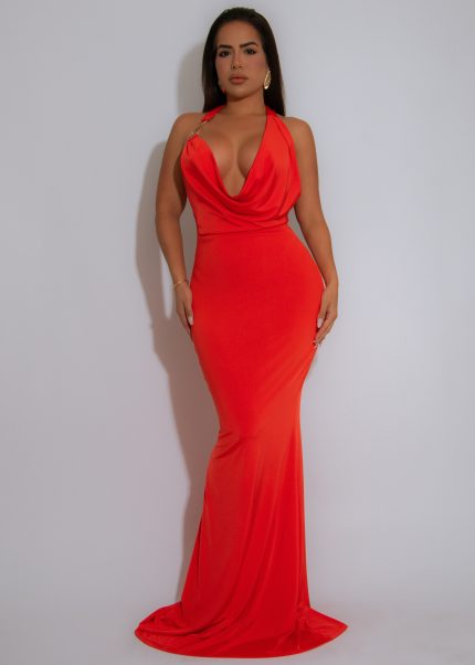 Eclipse Aura Maxi Dress Orange