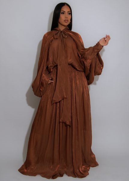 Desert Opera Maxi Dress Brown