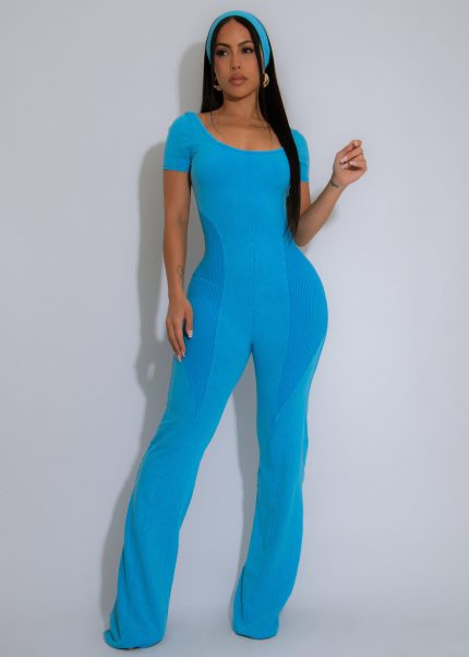 Soft Tempo Jumpsuit Blue