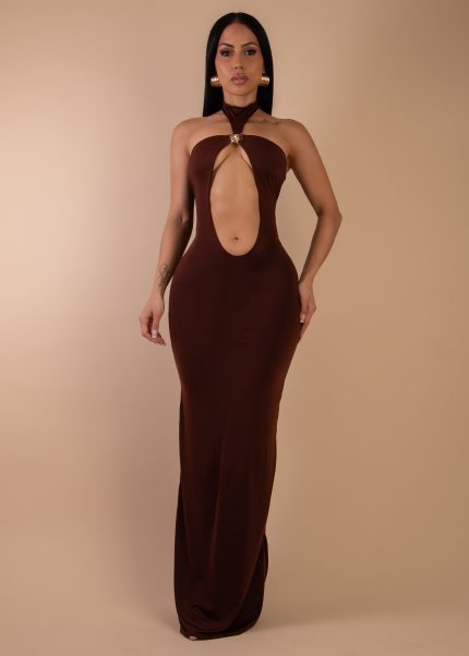 Ember Icon Maxi Dress Brown