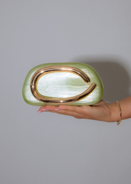 Opulence Loop Clutch Green