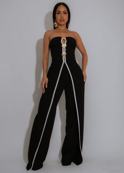 Vibe Check Jumpsuit Black