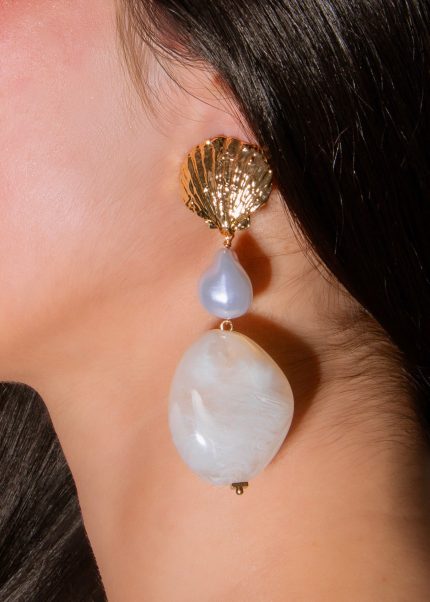 Coastal Mirage Earrings White