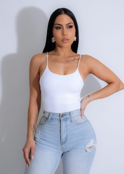 Simplicity Charm Crop Top White