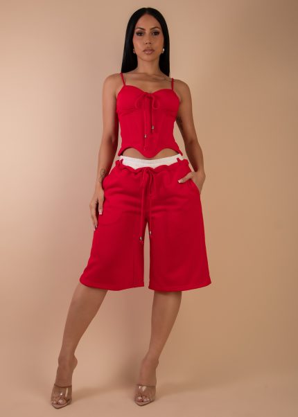 Heat Check Short Set Red