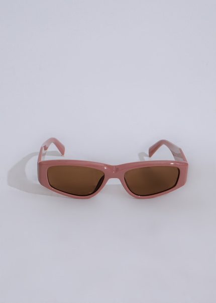 Moving On Oval Sunglasses Pink