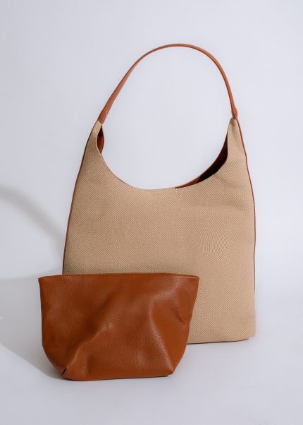 Simple But Chic Tote Bag Brown