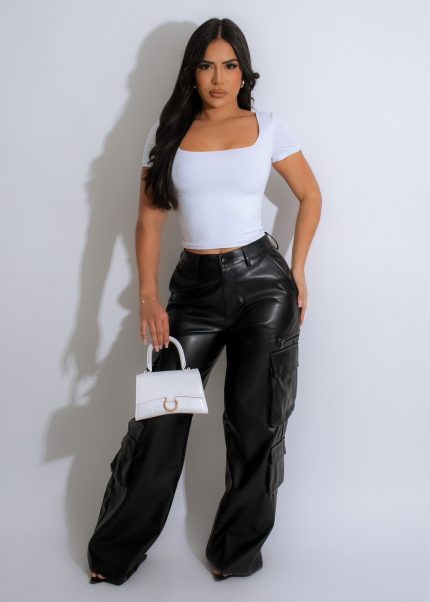 Rude Girl Crop Top White